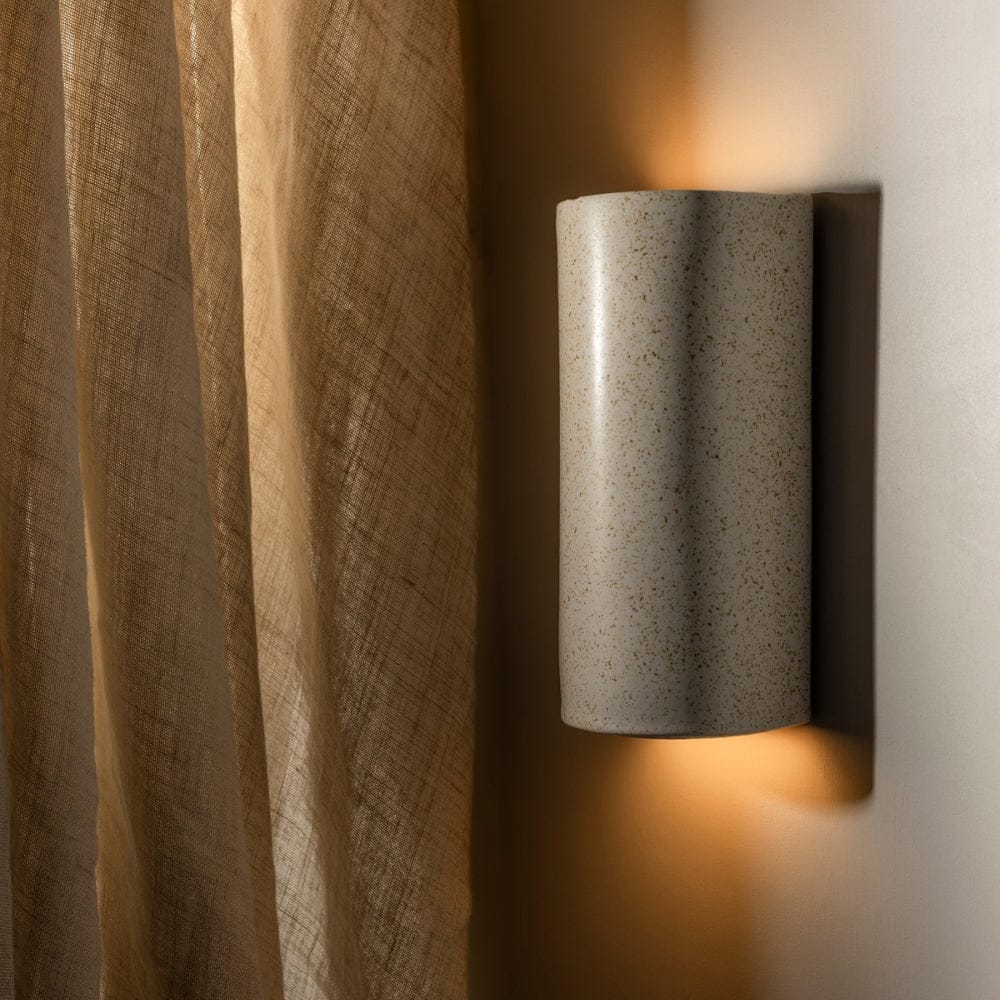 Exterior Wall Light Freckles Exteriot Tall Wall Light in Beige Freckles