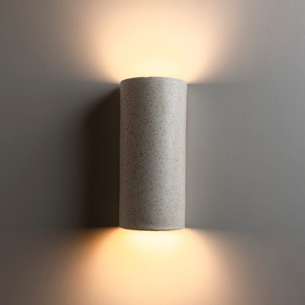 Exterior Wall Light Freckles Exteriot Tall Wall Light in Beige Freckles