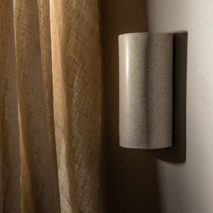 Exterior Wall Light Freckles Exteriot Tall Wall Light in Beige Freckles