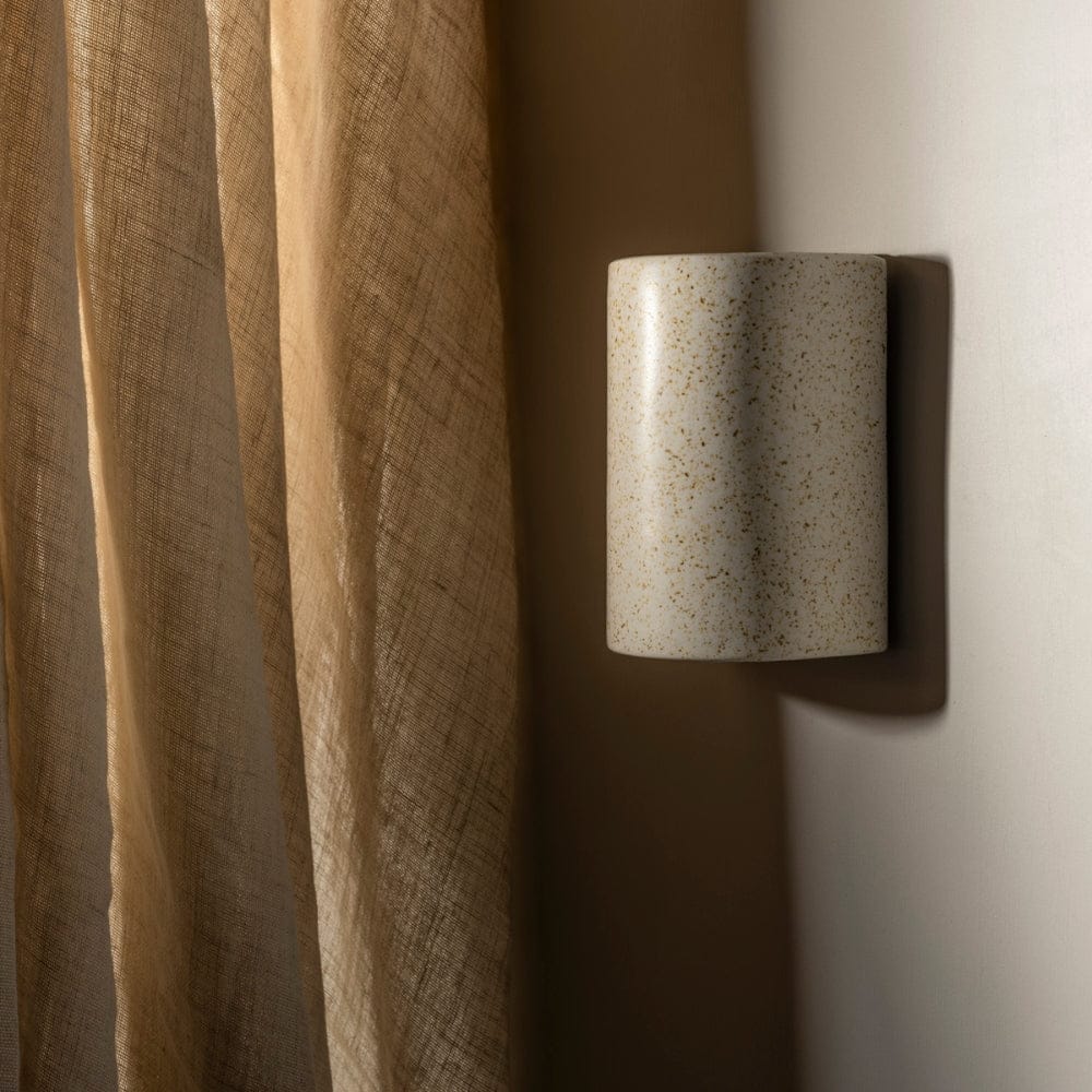 Exterior Wall Light Freckles Short Exterior Wall Light in Beige Freckles
