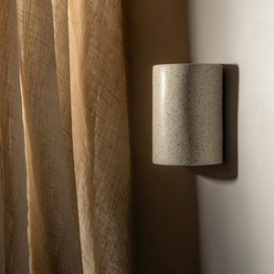 Exterior Wall Light Freckles Short Exterior Wall Light in Beige Freckles