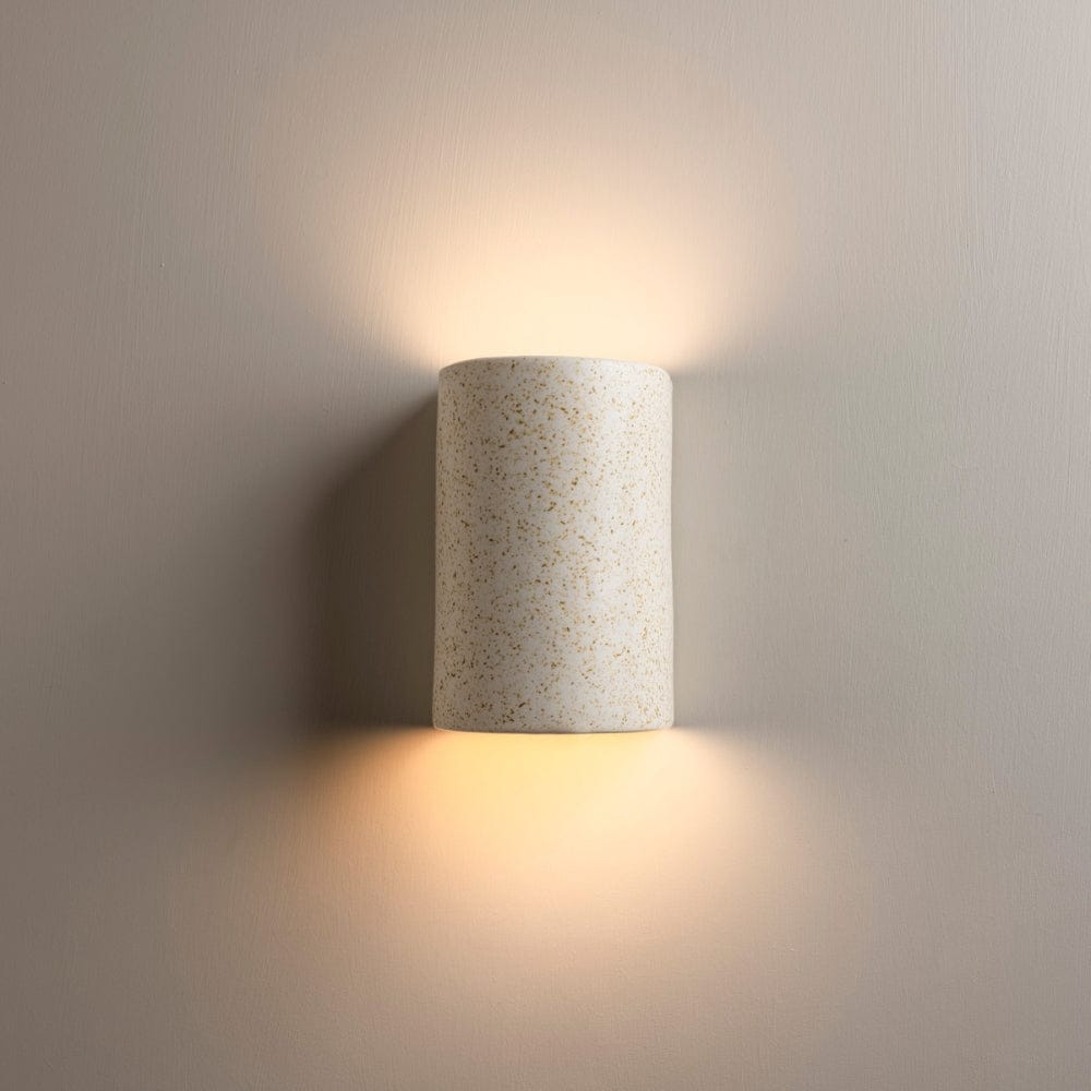 Exterior Wall Light Freckles Short Exterior Wall Light in Beige Freckles