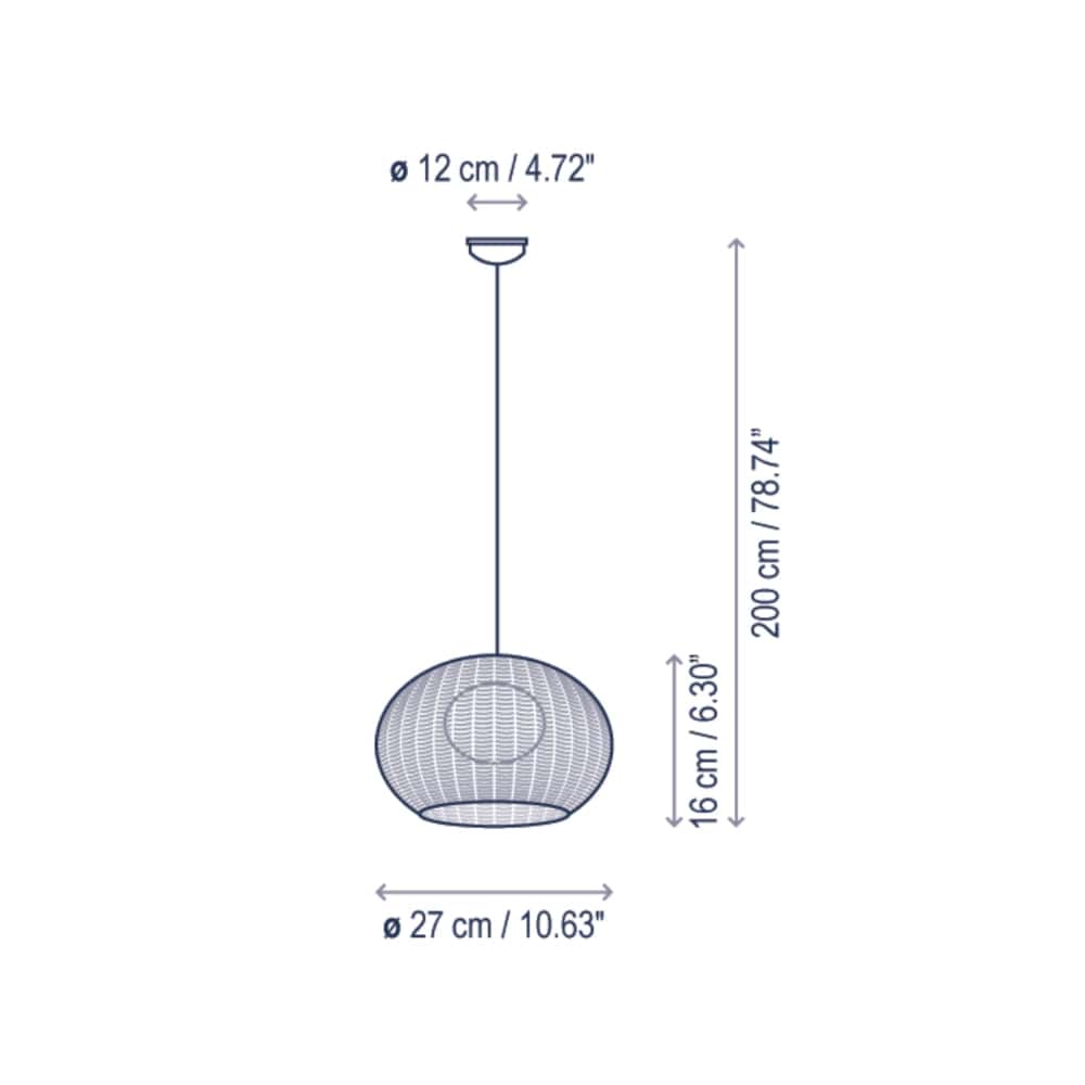 Exterior Pendant Garota S01 Outdoor Pendant