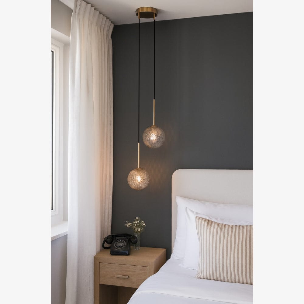 Interior Pendant Gaston 2 Light Pendant Antique Gold