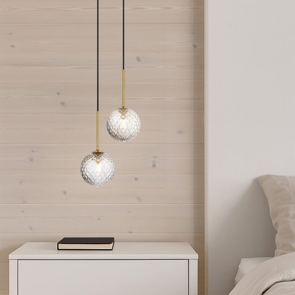 Interior Pendant Gaston 2 Light Pendant Antique Gold