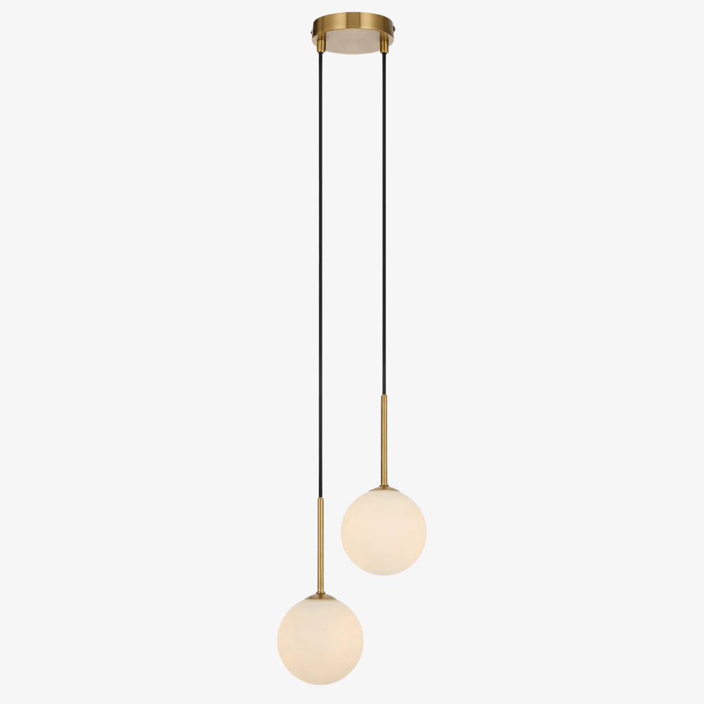 Interior Pendant Gaston 2 Light Pendant Antique Gold