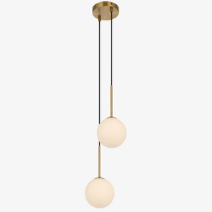 Interior Pendant Gaston 2 Light Pendant Antique Gold