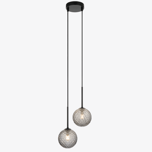 Interior Pendant Gaston 2 Light Pendant Black