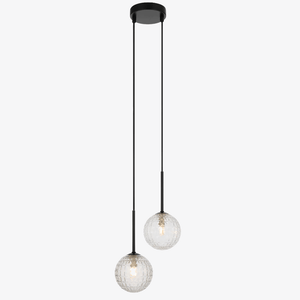 Interior Pendant Gaston 2 Light Pendant Black