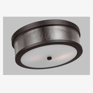 Interior Flush & Semi Flush Geneva Flush Mount - Aged Iron - CLEARANCE