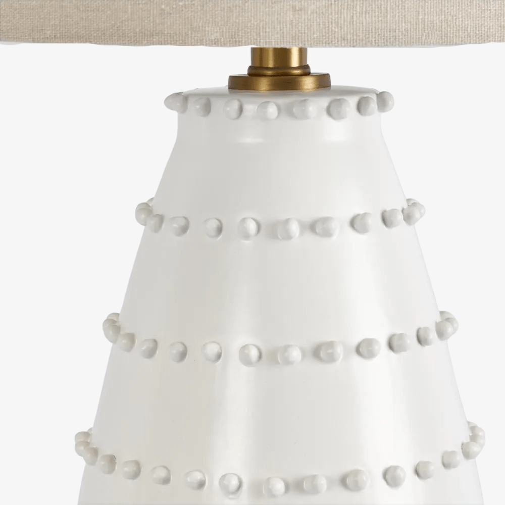 Table Lamps Grace White Table Lamp & Linen Shade