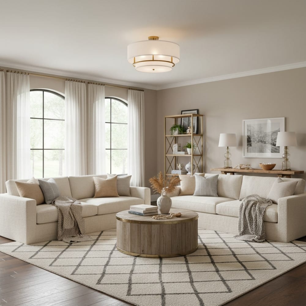 Interior Flush & Semi Flush Graham Large Semi-Flush Mount