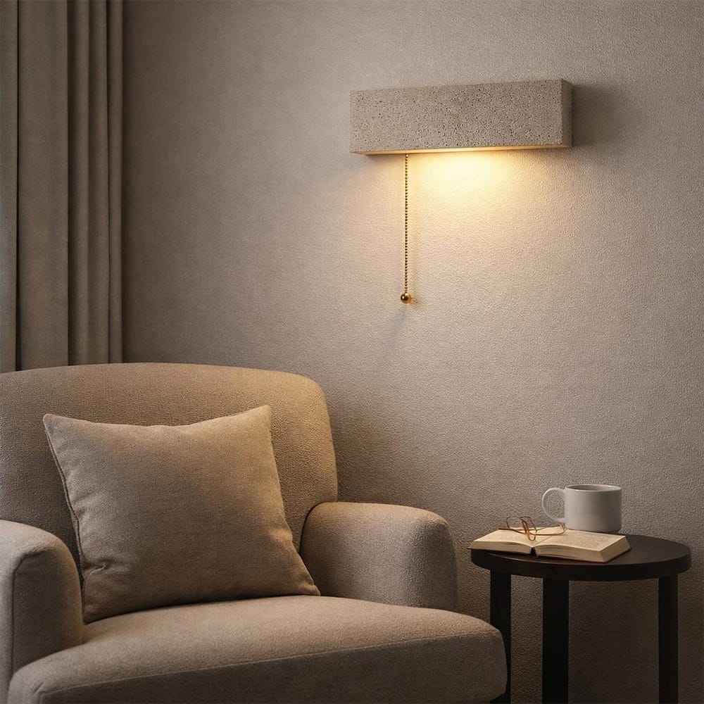 Bedside Wall Lights Granite Natural Stone Adjustable Wall Light