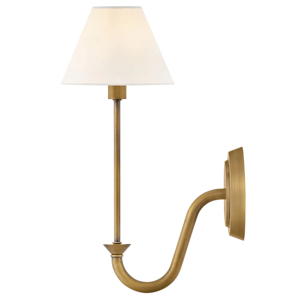Interior Wall Light / Sconce Greta 1-Light Sconce - Heritage Brass