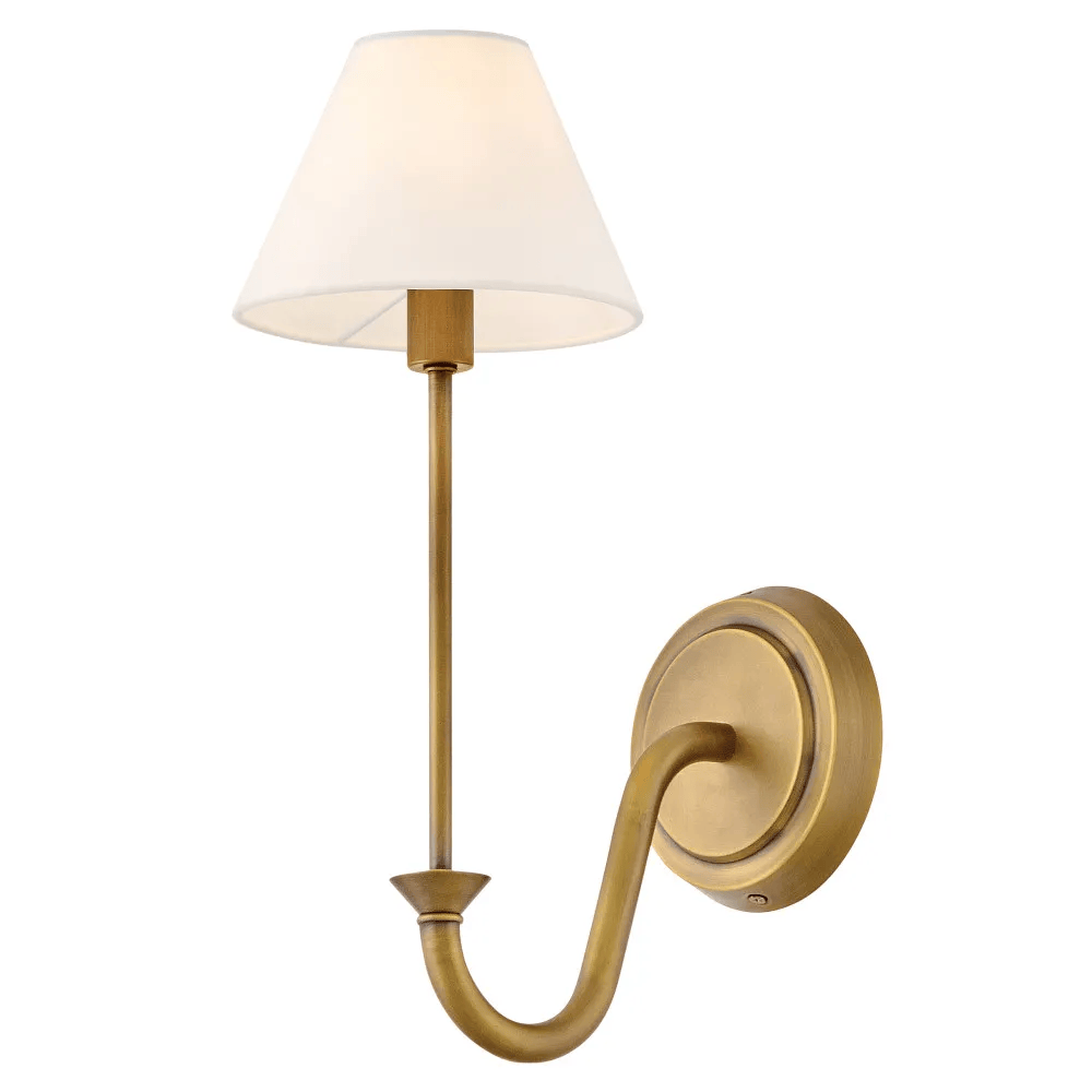 Interior Wall Light / Sconce Greta 1-Light Sconce - Heritage Brass