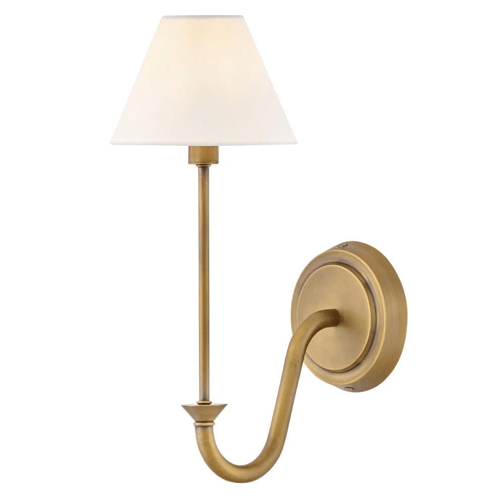 Interior Wall Light / Sconce Greta 1-Light Sconce - Heritage Brass