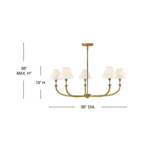 Chandelier Greta Formal Chandelier - Blackened Brass