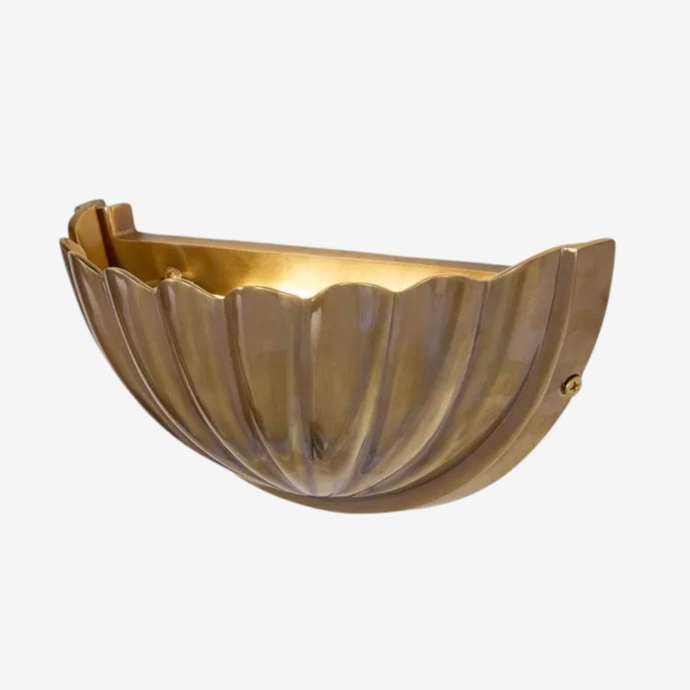 Interior Wall Light / Sconce Half Moon Shell Shade Wall Light