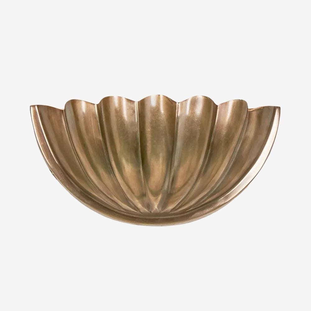 Interior Wall Light / Sconce Half Moon Shell Shade Wall Light