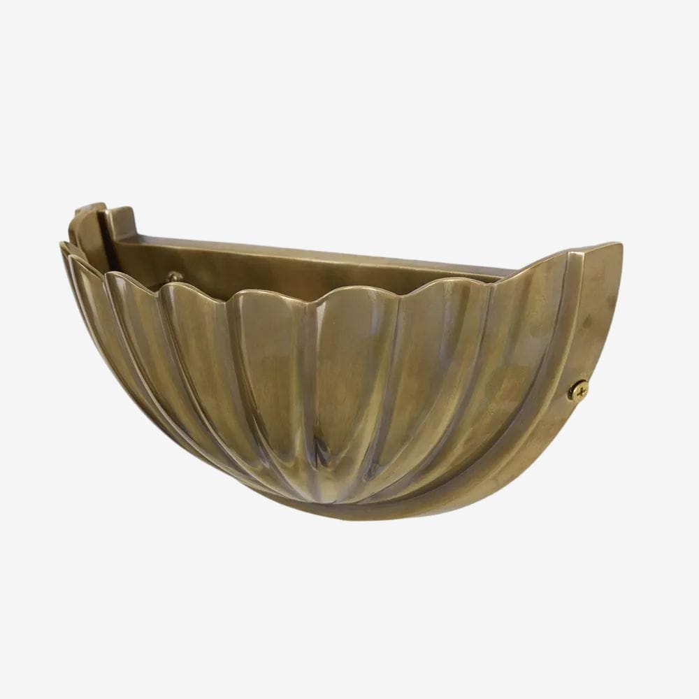 Interior Wall Light / Sconce Half Moon Shell Shade Wall Light