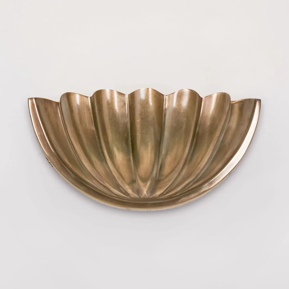 Interior Wall Light / Sconce Half Moon Shell Shade Wall Light