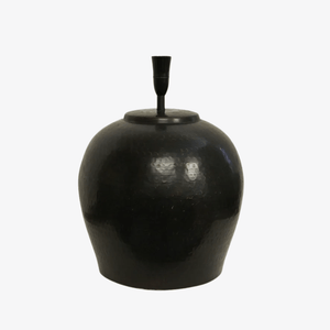Table Lamps Hammered Antique Brown Lampbase - Base Only