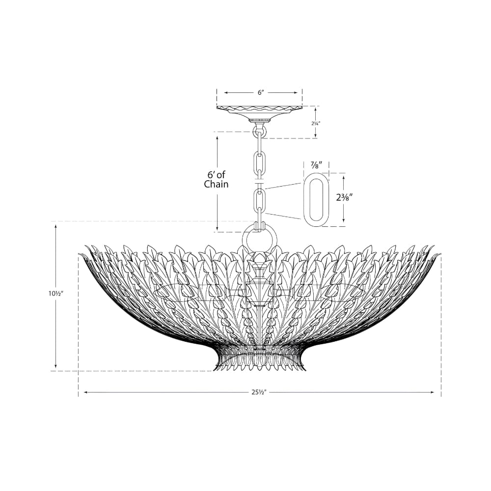 Interior Pendant Hampton Medium Chandelier