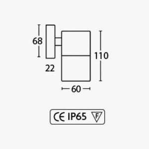 Exterior Wall Light Hayman Down Wall Light - Fixed