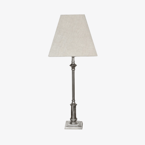 Table Lamps Hendrick Lampbase Antique Silver - Base Only