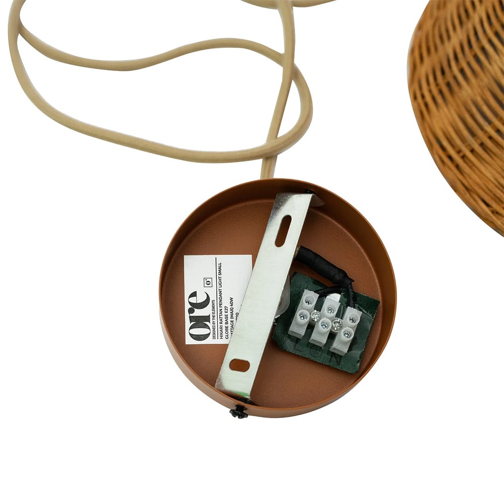 Interior Pendant Hikari Rattan Pendant Light