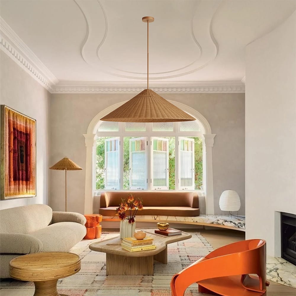 Interior Pendant Hikari Rattan Pendant Light