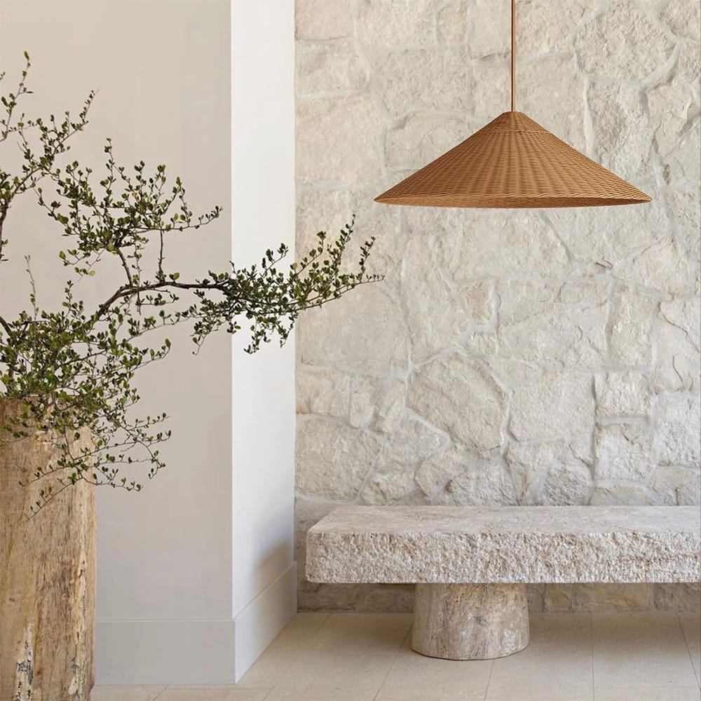 Interior Pendant Hikari Rattan Pendant Light
