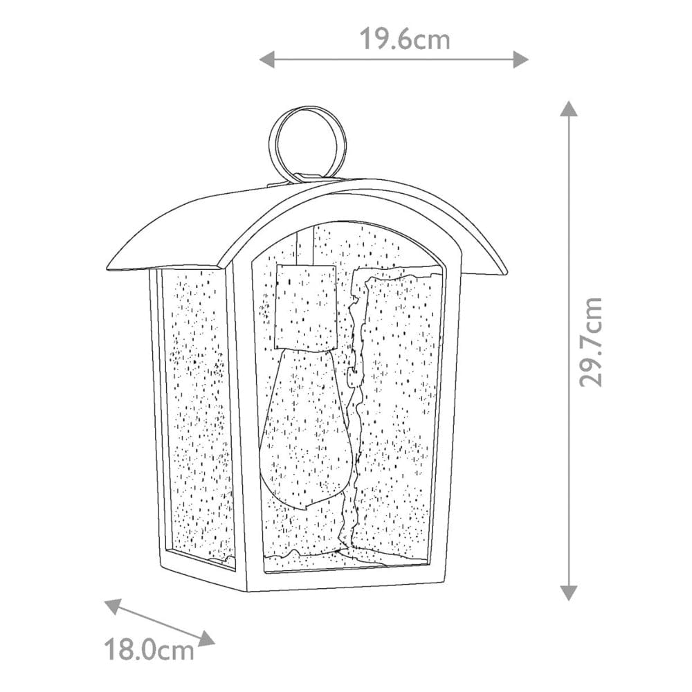Exterior Wall Light Hodges 1 Light Small Wall Lantern - CLEARANCE (Excess Stock)