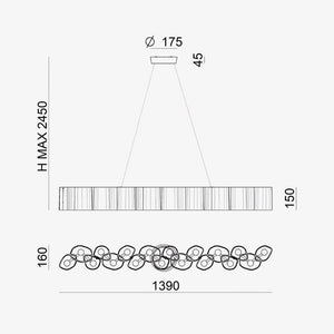 Linear Pendant Honey Linear Pendant Lights