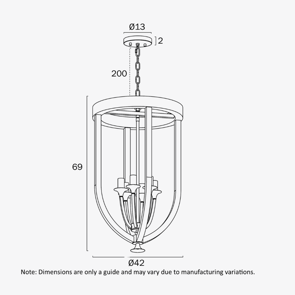 Interior Pendant Hosley 6-Light Pendant