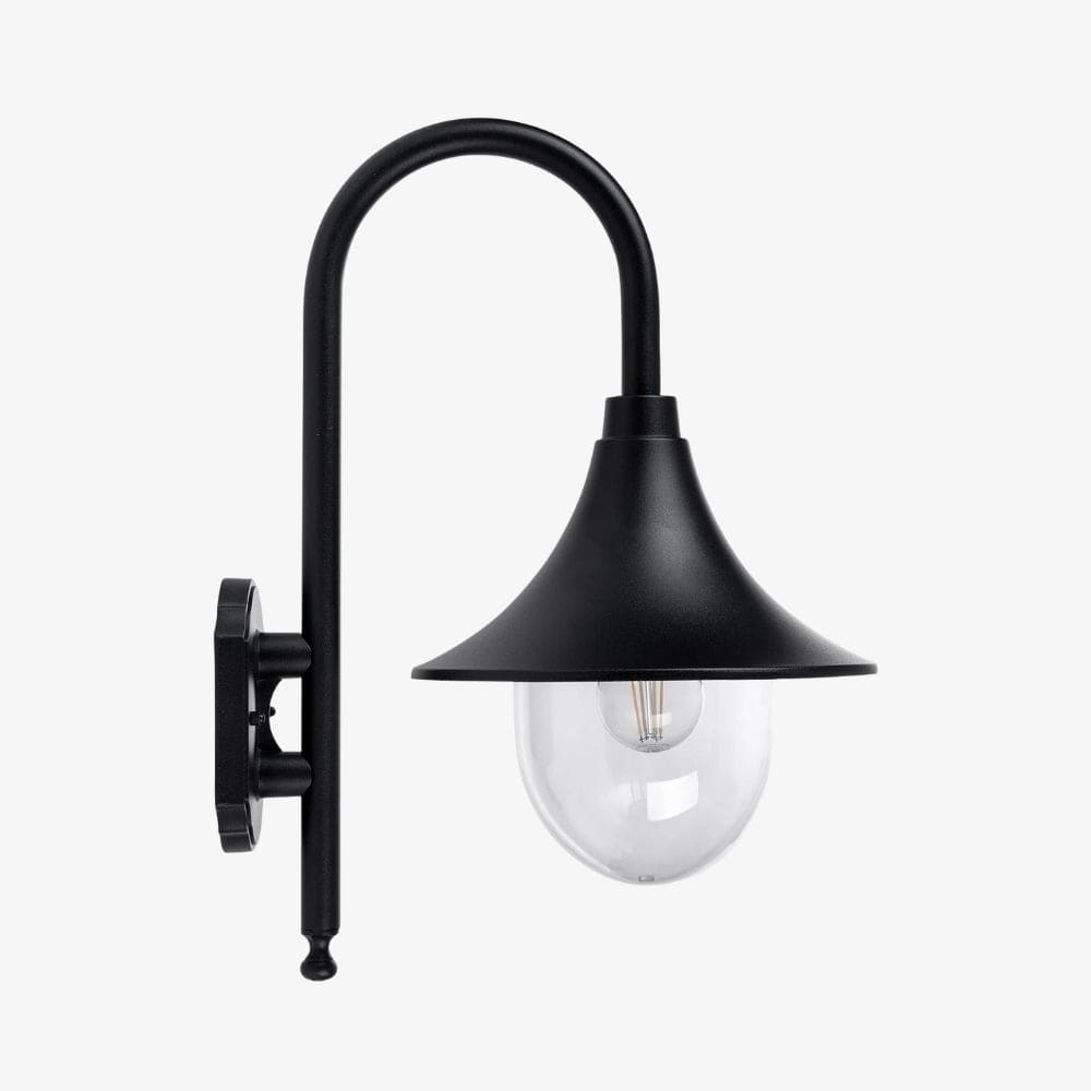 Exterior Wall Light Hove Aluminium Black Coach Wall Light