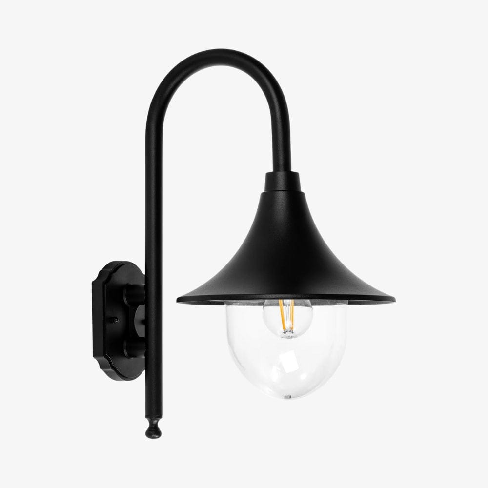 Exterior Wall Light Hove Aluminium Black Coach Wall Light