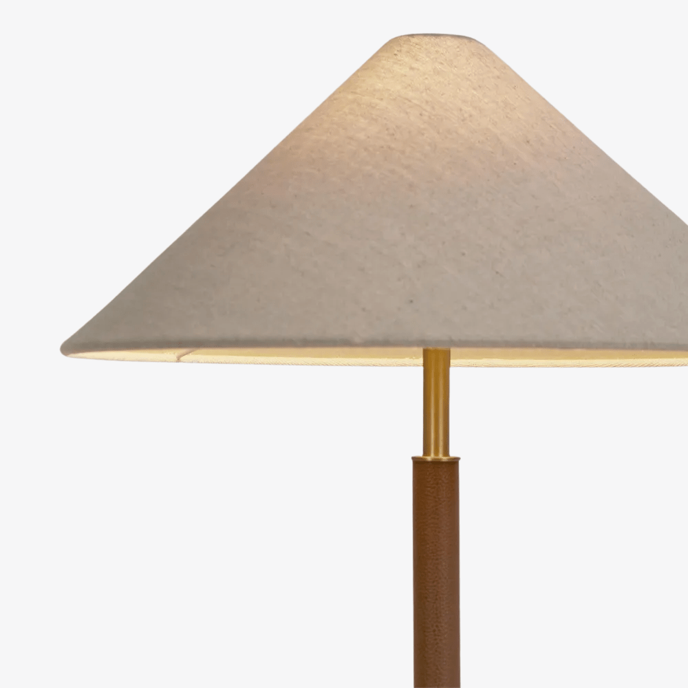 Table Lamps Huntley Leather & Brass Table Lamp & Shade