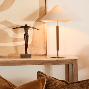 Table Lamps Huntley Leather & Brass Table Lamp & Shade