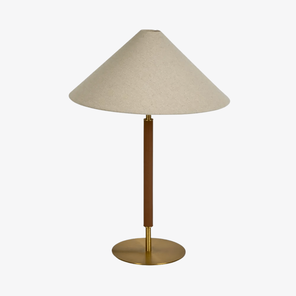 Table Lamps Huntley Leather & Brass Table Lamp & Shade