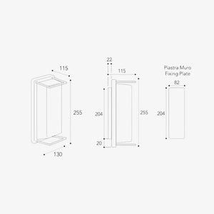 Exterior Wall Light Ice Cubic Rectangular | Style 3412