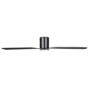 With Light Iluka Hugger Ceiling Fan Matte Black with Light