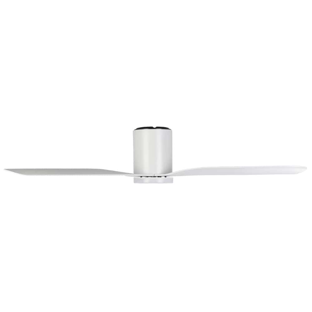 With Light Iluka Hugger Ceiling Fan Matte White with Light