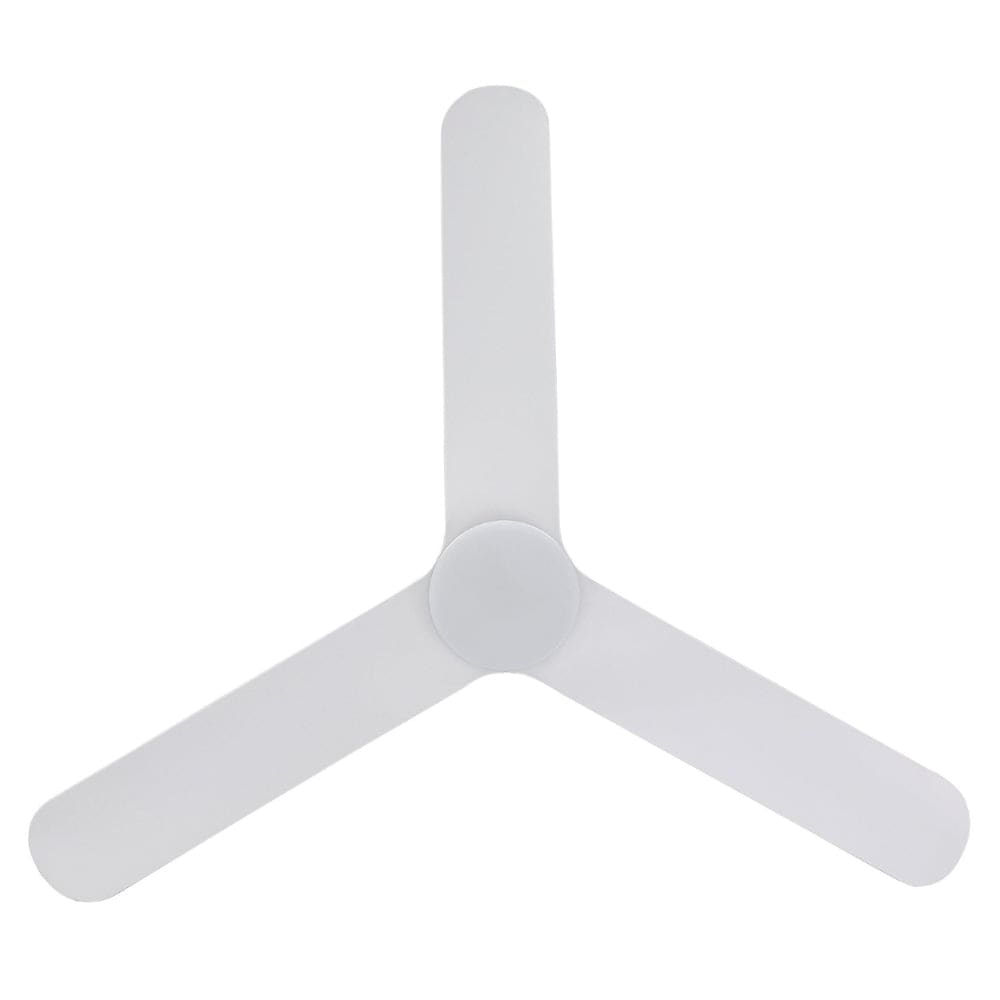 With Light Iluka Hugger Ceiling Fan Matte White with Light