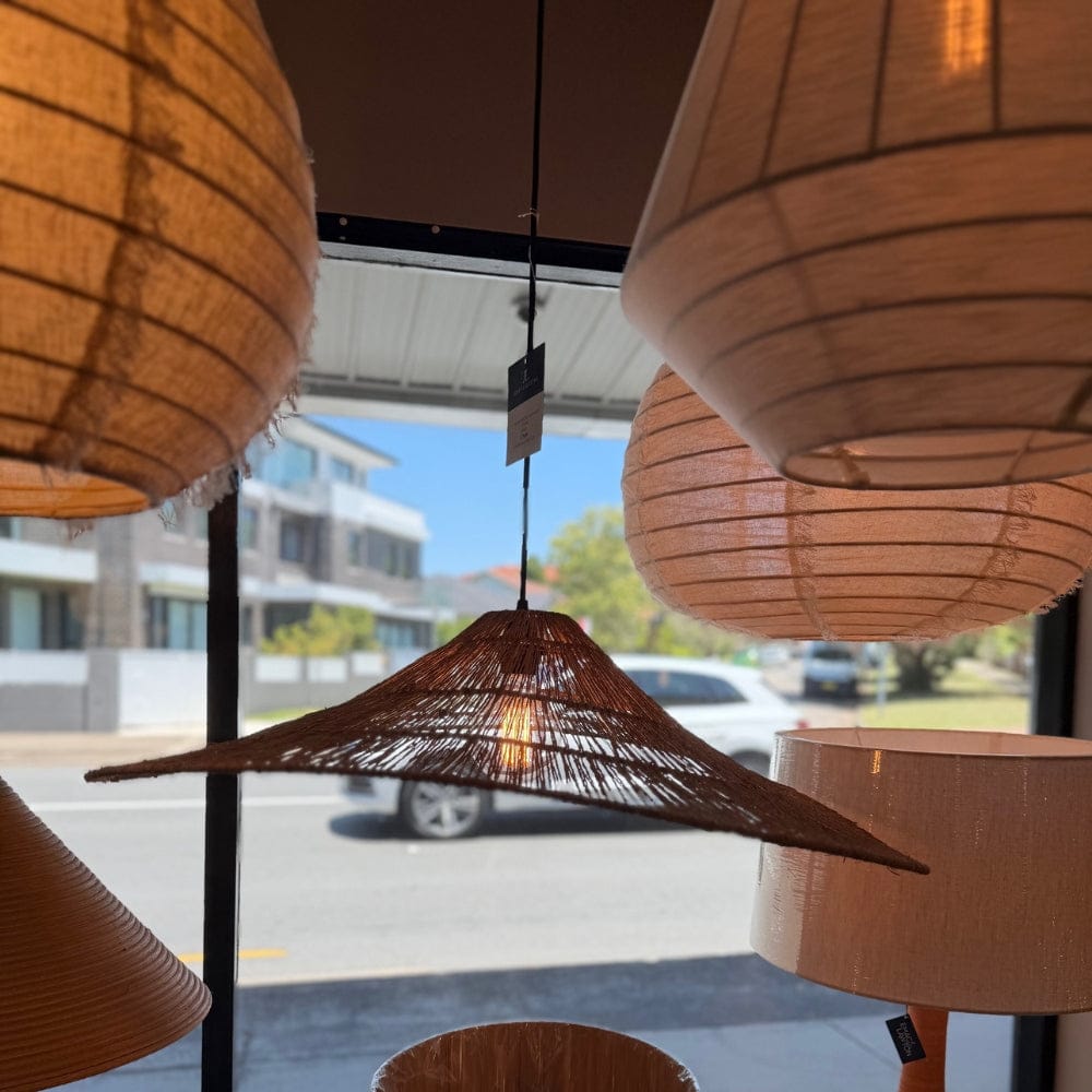 Interior Pendant Island Hanging Lamp Shade Natural - CLEARANCE (Ex-display)