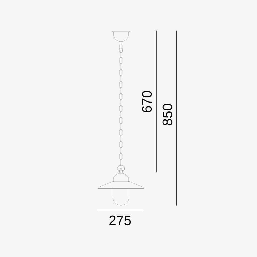 Exterior Pendant Karlstad Chain Pendant