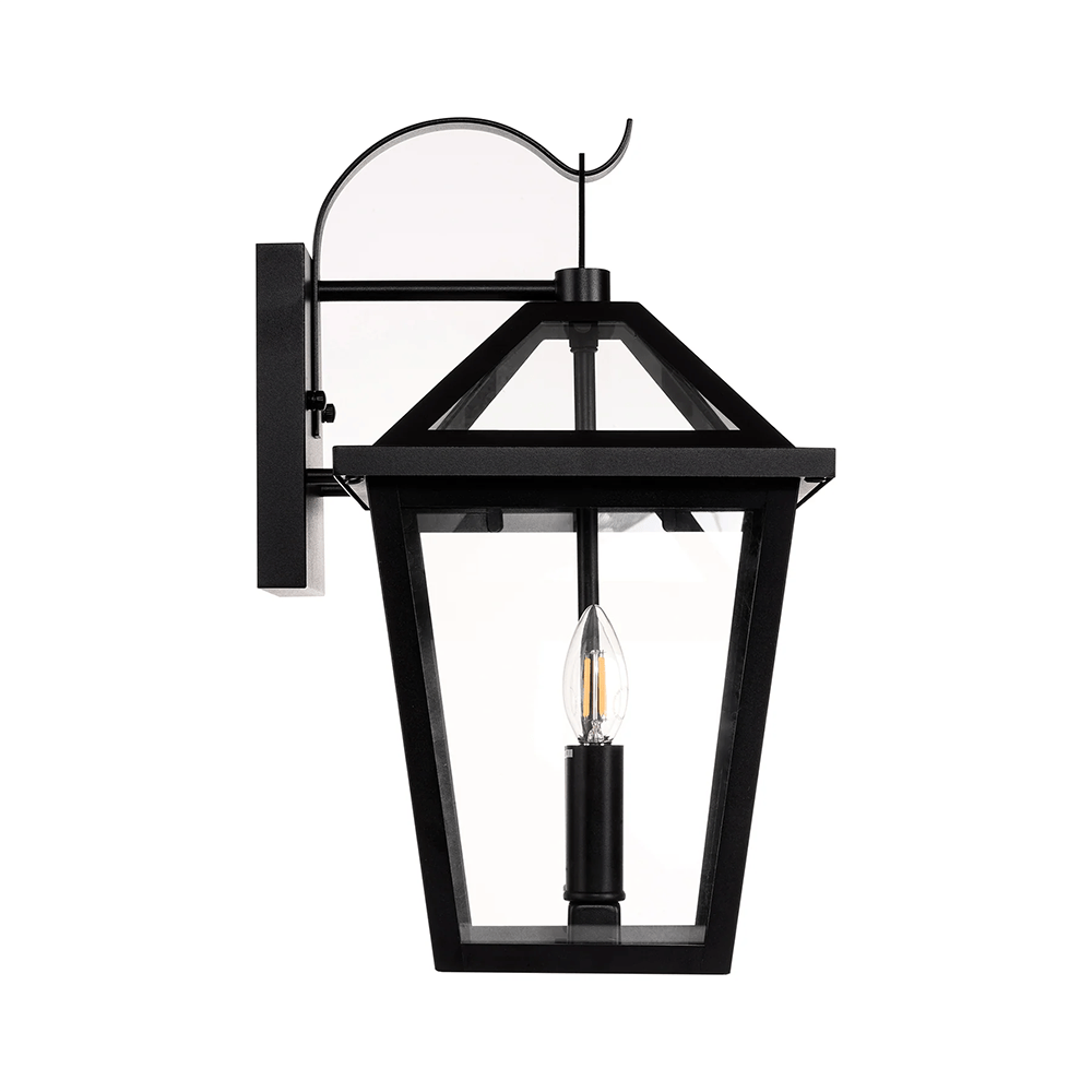 Exterior Wall Light Karter Galvanised Iron Black Wall Light