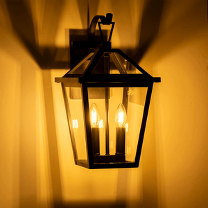 Exterior Wall Light Karter Galvanised Iron Black Wall Light