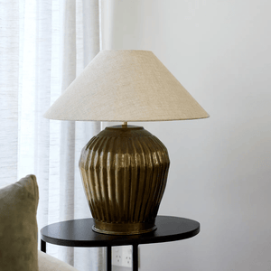 Table Lamps Kerali Ribbed Lampbase - Base Only