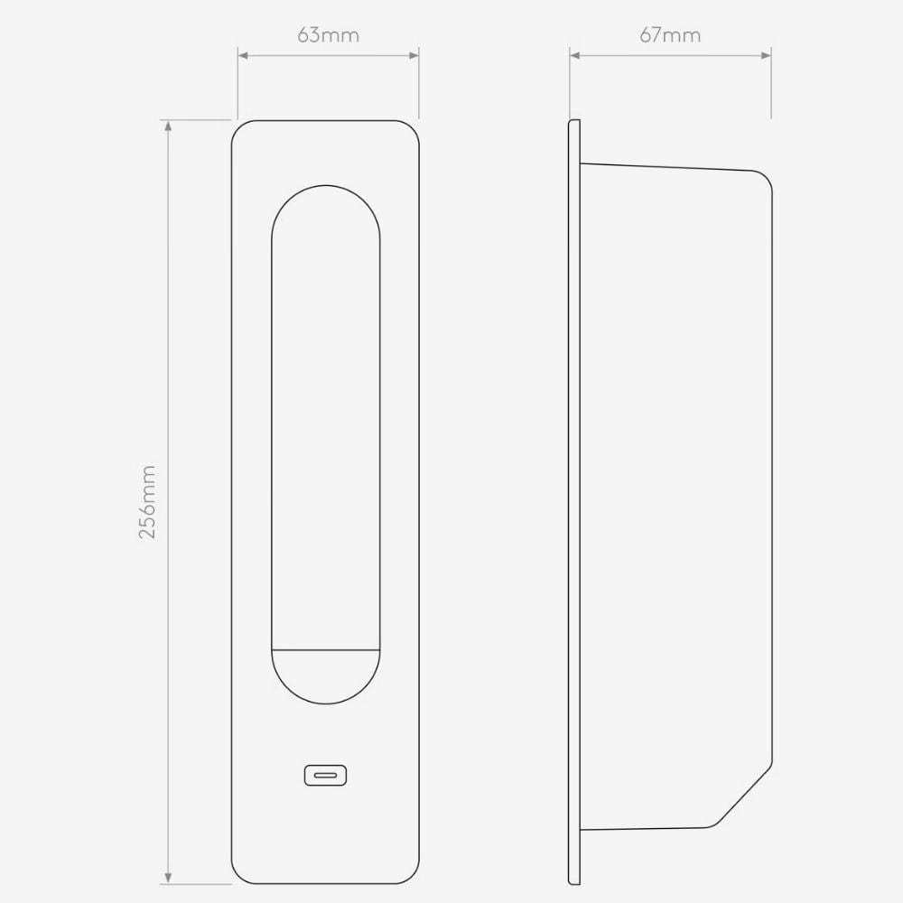 Bedside Wall Lights Keta USB-C Wall Light
